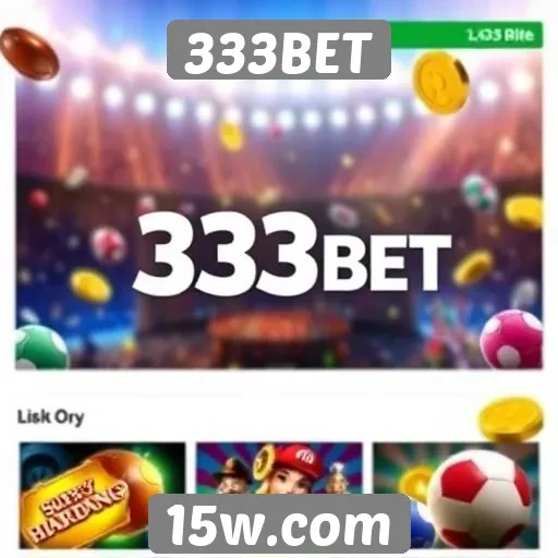 Diversidade de jogos disponíveis na plataforma 333BET