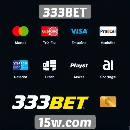 Métodos de pagamento aceitos no 333BET